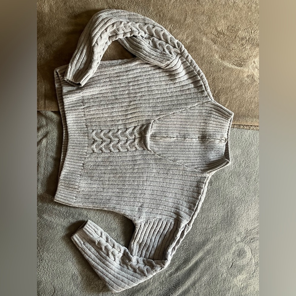 Women’s Grey winter Cropped Sweater